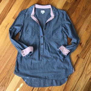Postmark denim look top